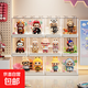 Blind box storage display stand, transparent acrylic figure display cabinet, suitable for stars, Bubble Mart display box, extra large 2 pack, 36 DIY building block bases, no installation needed, ready to use out of the box