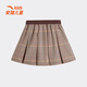 ANTA children's clothing children's skirt for girls and older children spring new trendy plaid pleated skirt woven skirt glazed brown-3 130