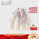 DAVE&BELLA children's dress 2026 spring new style girls long-sleeved fake two-piece floral dress baby princess dress children's dress purple ready stock 110 cm (recommended height 100-110cm)