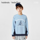 BalaOne children's clothing children's sweatshirt long-sleeved boys and girls 2026 new spring top blue tone 00388 120