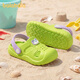 巴拉巴拉儿童拖鞋新款男童软底防撞洞洞鞋夏季男宝宝家居卡通可爱eva拖鞋 开兴果绿 23 内长15cm适合脚长14.5-15cm