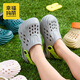 Happy Mary Children's Slippers 2026 New Summer Boys' Croc Shoes Boys' Bathroom Indoor Girls' Beach Sandals Lemon Fun Gray 30 Inner Length 20cm (200) Suitable for Feet Size 30