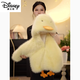 Disney (Disney) Girls' Velvet Jacket 2025 Winter New Children's Cartoon Cute Cotton Jacket Baby Girl Winter Thick Wool Sweater Little Yellow Duck 80