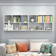 Chaoyijia solid wood wall storage rack wall-mounted bookshelf wall-mounted wall locker storage wall cabinet wall cabinet creative rack two layers long 120 deep 20 high 65 white