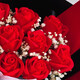 Take time to confess your love, Gypsophila bouquet, immortal roses, carnations and dried flowers as a birthday and Valentine’s Day gift for your girlfriend and best friend, 9 red roses (send lamp + gift bag + greeting card)