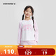 Converse Girls' Raglan Sleeve Long T2026 Spring New Moisture-Absorbent Breathable Children's Soft and Comfortable Top