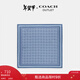 COACH New Year's gift Ole ladies classic logo mulberry silk square scarf gift light denim color