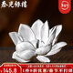 Taiguang Silver Tower Anemone Peng 999 pure silver lotus ornaments lotus boiled water tea tea pet accessories silver weight about 2.5 grams / piece