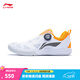 Li Ning K MAGEESS professional table tennis shoes for men and women, table tennis series, low-cut, soft, comfortable, breathable, standard white/fluorescent orange-2 39.5