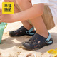 Happy Mary 2026 New Children's Baotou Croc Shoes Beach Shoes Summer Home Boys and Older Children Bath Soft Soled Breathable Sandals Mo Ye Qinglan 30 Inner Length 20cm Suitable for Feet Size 30