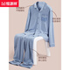 
Hengyuanxiang pajamas men's pure cotton spring and autumn long-sleeved thin breathable casual and outdoor wearable home clothes cotton set 16862 175/XL