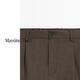 Massimo Dutti spring and summer new product 2026 men's lazy high-intelligence pure wool trousers 02881380 brown 38 (175/78A)