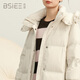 BSIEEBSiEE 2025 winter new thickened and warm mid-length hooded 90-fleece down jacket, apricot S