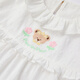 PawinPaw cartoon bear children's clothing 26 spring new baby girl round neck shirt loose Ivory ivory/39 110