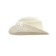 NOSSKISS luxury brand Hepburn style French gold hat women's autumn and winter elegant temperament floral woolen fisherman hat off-white