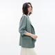 Evely Lightweight Suit 2024 Autumn High-end Design Temperament Commuting Casual Acetate Suit Jacket Women Green S 155/80A