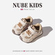 NUBEKIDS British children's shoes, girls' sports shoes, mesh spring and summer low-top baby boy anti-slip breathable sneakers, Cuikaki 26, inner length 16.5cm, recommended foot length is about 15.5cm