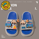 G.duck children's slippers new cartoon car soft bottom non-slip 2026 baby indoor bathing slippers boys outer wear sandals A01BIBI car-white 26-27 size, inner length 16.5cm