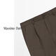 Massimo Dutti spring and summer new product 2026 men's lazy high-intelligence pure wool trousers 02881380 brown 38 (175/78A)