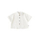 INSBOBO boys' shirts summer new style 2026 children's shirts for boys, fashionable and good-looking children's clothing summer clothes trendy white 120