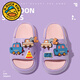 G.duck children's slippers new cartoon car soft bottom non-slip 2026 baby indoor bathing slippers boys outer wear sandals A01BIBI car-white 26-27 size, inner length 16.5cm