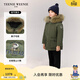 Teenie Weenie Kids Anti-tech Bear Children's Wear 25 Years Winter Boys 90 Fleece Parka Down Jacket Green 110 cm