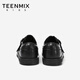 TEENMIX Children's Shoes 2026 New Spring and Autumn Children's Leather Shoes for Boys and Girls Black Small Leather Shoes Soft Sole Girls' Student Princess Shoes Black 30