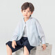 Duojia Boys Casual Shirt Summer Small Stand Collar Children's Lightweight Breathable Jacket Simple High-end Versatile Children's Clothing Top