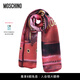 Moschino (MOSCHINO) gift Moschino/Moschino women's motorcycle bag printed silk scarf red U