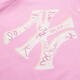 MLB official children's short-sleeved college style men's and women's summer children's retro t-shirt retro tops 7ATSB3563 New York Yankees/pink 160 80