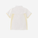YEEHOO Haute Couture Series Children's Clothes Boys' Summer Cotton Short-Sleeved Shirts Girls' Versatile Casual Shirts Off-White 80 cm