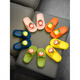 Fat Donglai purchases non-slip slippers and sandals for boys, girls and children to wear outdoors, green size 22-23_inner length 14cm