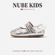 NUBEKIDS Girls Princess Shoes Spring and Autumn New Genuine Leather Baby Lightweight Fashionable Toddler Shoes Quicksand Silver Genuine Leather Model 27 Inner Length 16.4cm Recommended Foot Length About 15.4cm