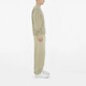 BURBERRY Burbrry Solid Color Logo Applique Round Neck Loose Sweatshirt Men's Khaki Green Khaki Green M