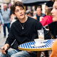 
Mr. Bu Bu’s thin base sweatshirt for men’s silhouette round neck pullover fitting 2025 new product KT15685 graphite black L /175