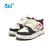 361 Shopping Mall Same Style Children's Shoes Boys Skateboard Shoes 2026 Spring New Medium and Large Children's Sports and Casual Shoes Feather White/Carbon Black/Allah Red Size 34