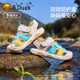 B.Duck little yellow duck children's sandals summer toddlers children's Baotou anti-collision river shoes boys and girls sports beach shoes