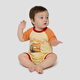 Gap Gap Infant and Toddler 2026 Spring New Logo Print Contrast Color Short-Sleeved Jumpsuit Children's Romper 867610 Goose Yellow 66cm (3-6 Months) Asian Size