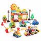 
FEELO compatible with Lego large particle assembled building blocks for children's boys birthday gifts toys versatile car 1615-1
