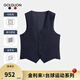 Goldlion Billiards Sports Series Autumn and Winter Men's Suit Vest Machine Washable Wool Stretch Vest Navy Blue-95 S