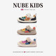 NUBEKIDS British children's shoes, boys' sports shoes, Baotou spring and autumn new baby girl anti-kick soft sole shoes, fairy pink 17, inner length 12.9cm, recommended foot length is about 11.9cm