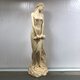 雕美女实木质雕刻摆件家居办公室人体艺术饰品文玩收藏工艺品 桧木精雕美女9926cm