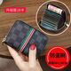 [Pretty Flower Anti-Demagnetization Card Pack] Multi-card position for women with large capacity credit card certificate position driver's license business card card clip upgraded anti-magnetization brush -Pretty Flower* hot 18 card slot/1 piece
