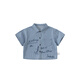 INSBOBO Boys' Shirts 2026 Summer New Children's Denim Shirts Boy's Good-looking Western Style Children's Clothes Summer Clothes Denim Stripes 80