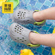 Happy Mary Children's Slippers 2026 New Summer Boys' Croc Shoes Boys' Bathroom Indoor Girls' Beach Sandals Lemon Fun Gray 30 Inner Length 20cm (200) Suitable for Feet Size 30