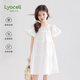 Mucmukn Summer Rose Tencel Cool Cotton Girls Summer Solid Color Dress Children's Sweet Cake Dress Long Dress