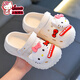 Benbenzhu Children's Sandals Girls Summer Cartoon Cute Non-Slip Indoor Bath Soft Soled Slippers Parent-child Baby Croc Shoes Purple Kuromi (Upgraded Eco-Friendly Material) Size 12 32/33 (Shoe Inner Length 20CM Suitable for Foot Length 19CM)