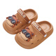Candy Summer Cartoon Boys Children's Croc Shoes Cute Non-Slip Indoor and Outdoor Soft Soled Slippers Boys' Sandals Coffee Size 24/25 (Shoe Inner Length 16CM)