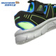 Zapatos para niños Skechers sandalias de punta para niño de verano zapatos de pescador antideslizantes zapatos de playa para niños 406520L negro/azul/limón/BBLM 36