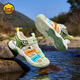 B.Duck little yellow duck children's sandals summer toddlers children's Baotou anti-collision river shoes boys and girls sports beach shoes